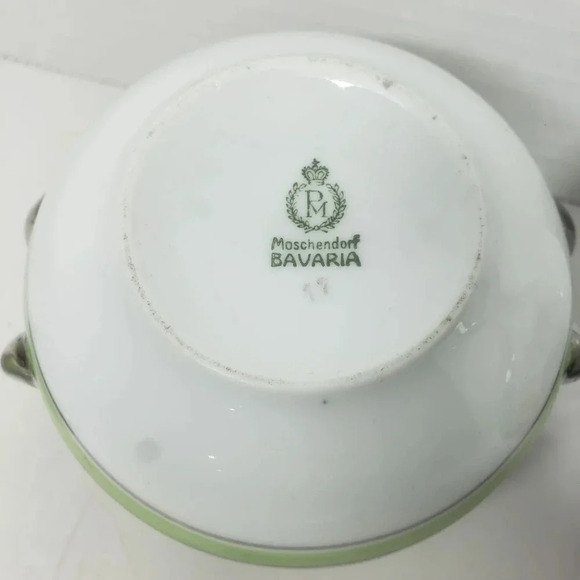 VTG,PM,Moschendorf Bavaria Handpainted Sugar and Creamer  set. - Picture 7 of 8